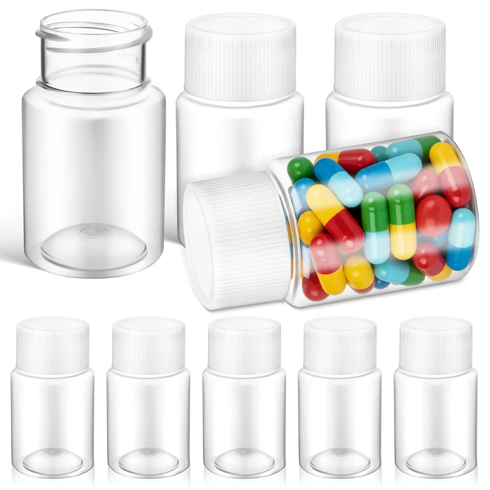20Pcs Small Plastic Bottles 30Ml Refillable Portable Liquid Bottles with Caps for Lab Office Daily Use Sample Storage Bottle
20Pcs Small Plastic Bottles 30Ml Refillable Portable Liquid Bottles with Caps for Lab Office Daily Use Sample Storage Bottle