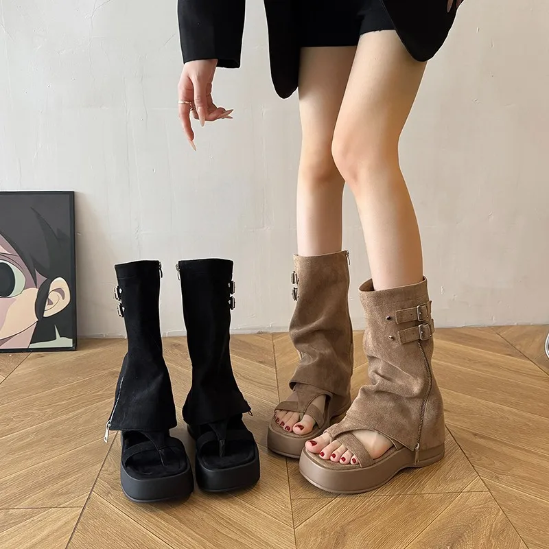 2025 New Thick Soled, Height Increasing Western Cowboy Pile Boots, Clip on Cool Boots, Women's Short Boots Trend Shoes for Women
2025 New Thick Soled, Height Increasing Western Cowboy Pile Boots, Clip on Cool Boots, Women's Short Boots Trend Shoes for Women