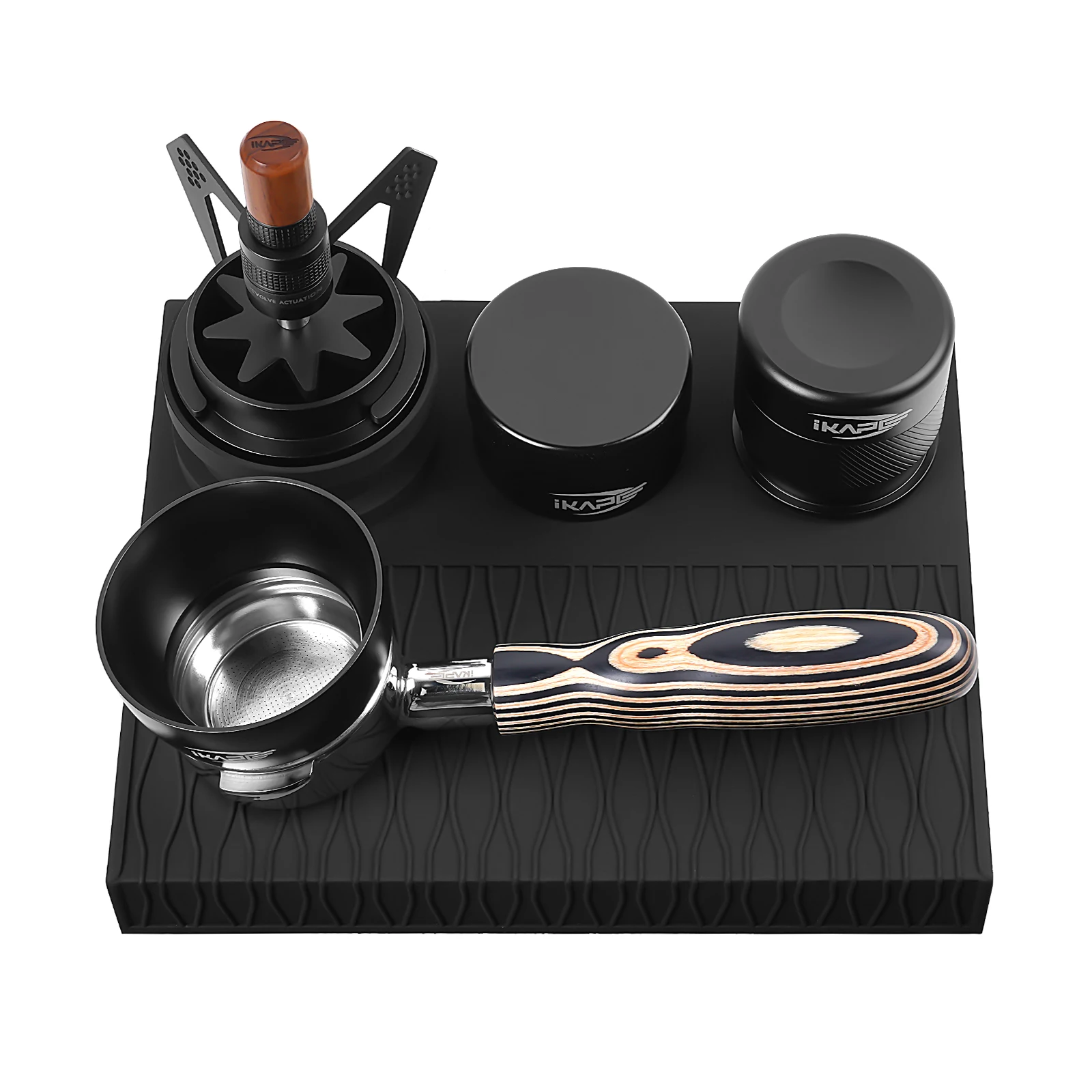 IKAPE Espresso Tamping Mat, Food Grade Silicone Coffee Tamper Mat, Portafilter Tamp Mat Espresso Accessory for Baristas
IKAPE Espresso Tamping Mat, Food Grade Silicone Coffee Tamper Mat, Portafilter Tamp Mat Espresso Accessory for Baristas