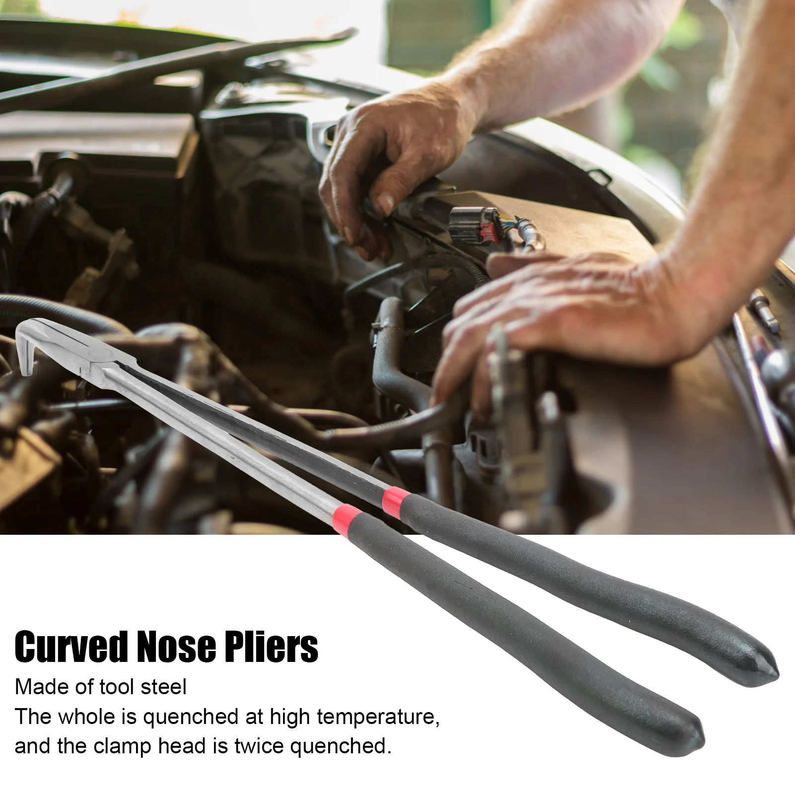 400mm/16in Extra Long Handle Nose Pliers 90 Degree Angled Curved Nose Repair Tools 90 Degree Nose Pliers
400mm/16in Extra Long Handle Nose Pliers 90 Degree Angled Curved Nose Repair Tools 90 Degree Nose Pliers