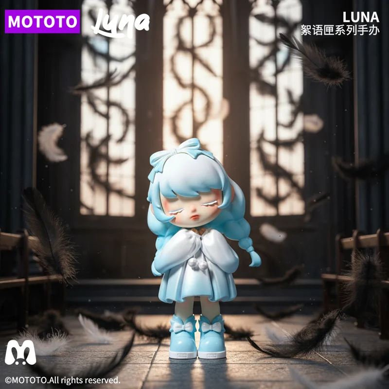 Mototo Luna Art Toy Collectible Figure Authentic Cute Cartoon Model Desktop Decor Ornament Whisper Box Series Light Blue
Mototo Luna Art Toy Collectible Figure Authentic Cute Cartoon Model Desktop Decor Ornament Whisper Box Series Light Blue