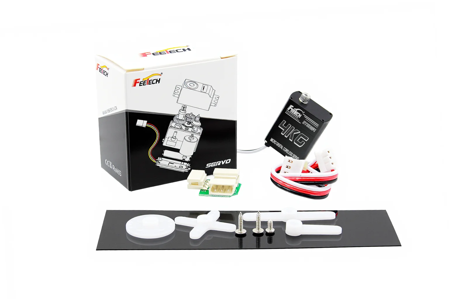 Feetech ST-3004-C001 Mini Coreless Motor Servos 6V 4kg.cm Metal Shell Metal Gear Single-axis Serial Bus Hollow Cup Servo
Feetech ST-3004-C001 Mini Coreless Motor Servos 6V 4kg.cm Metal Shell Metal Gear Single-axis Serial Bus Hollow Cup Servo