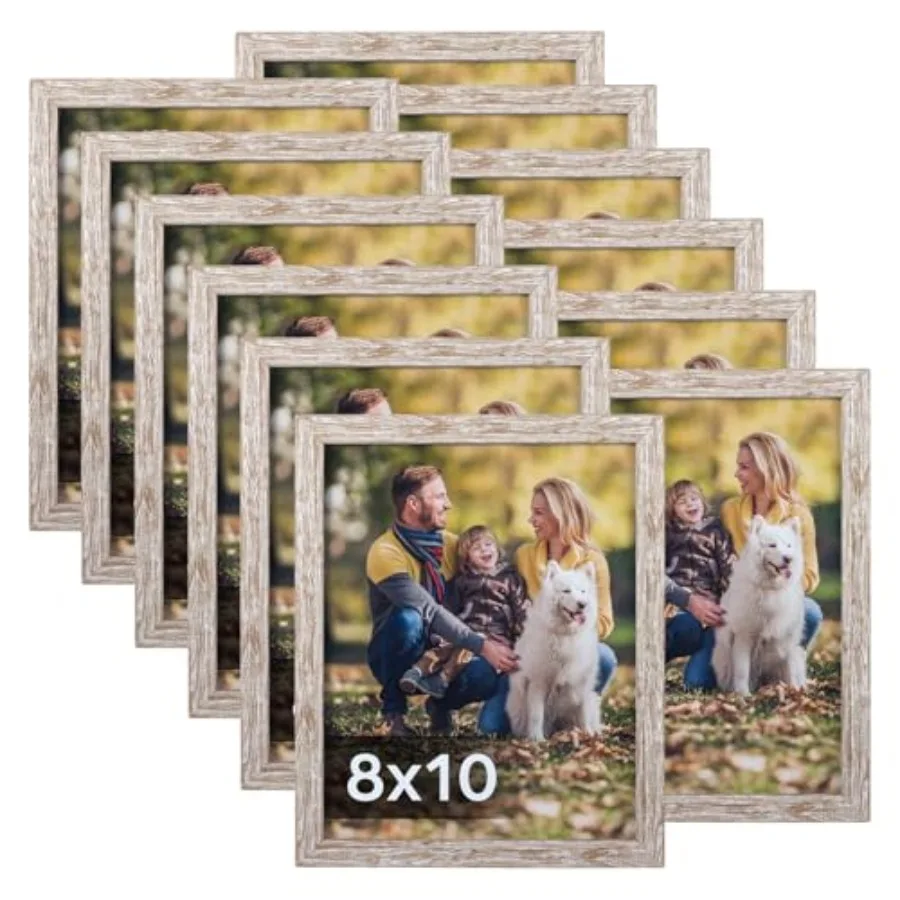 Rustic Picture Frame Set of 12, Multi Woodgrain Farmhouse Photo Frames for Wall or Tabletop
Rustic Picture Frame Set of 12, Multi Woodgrain Farmhouse Photo Frames for Wall or Tabletop