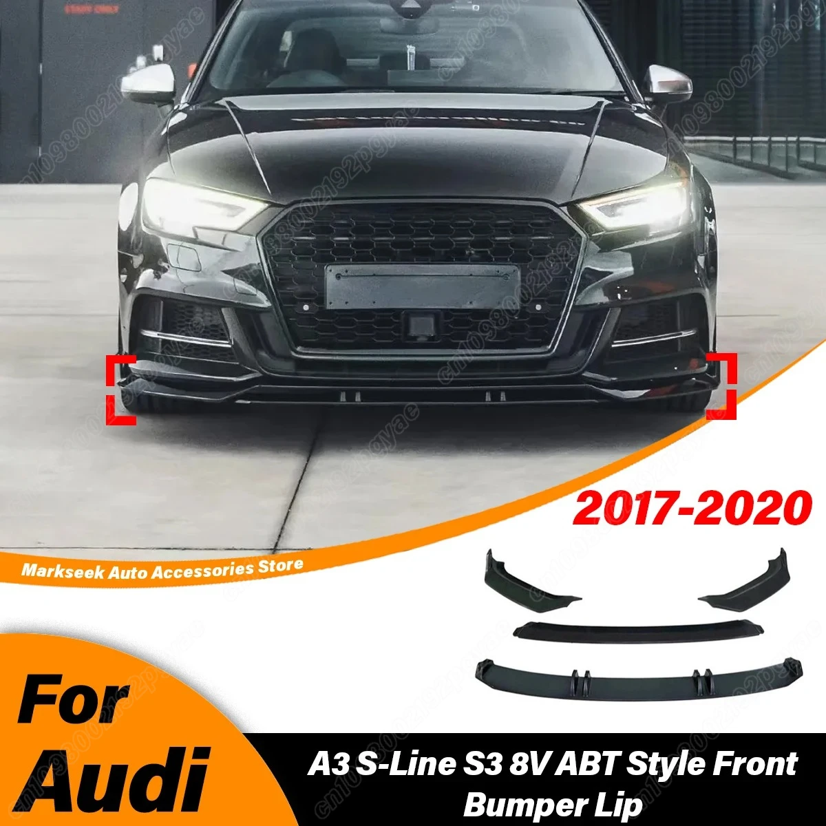 For Audi A3 S-Line S3 8V 2017 2018 2019 2020 Automobile Front Bumper Splitter Lip Front Spoiler Protective Cover Modification
For Audi A3 S-Line S3 8V 2017 2018 2019 2020 Automobile Front Bumper Splitter Lip Front Spoiler Protective Cover Modification