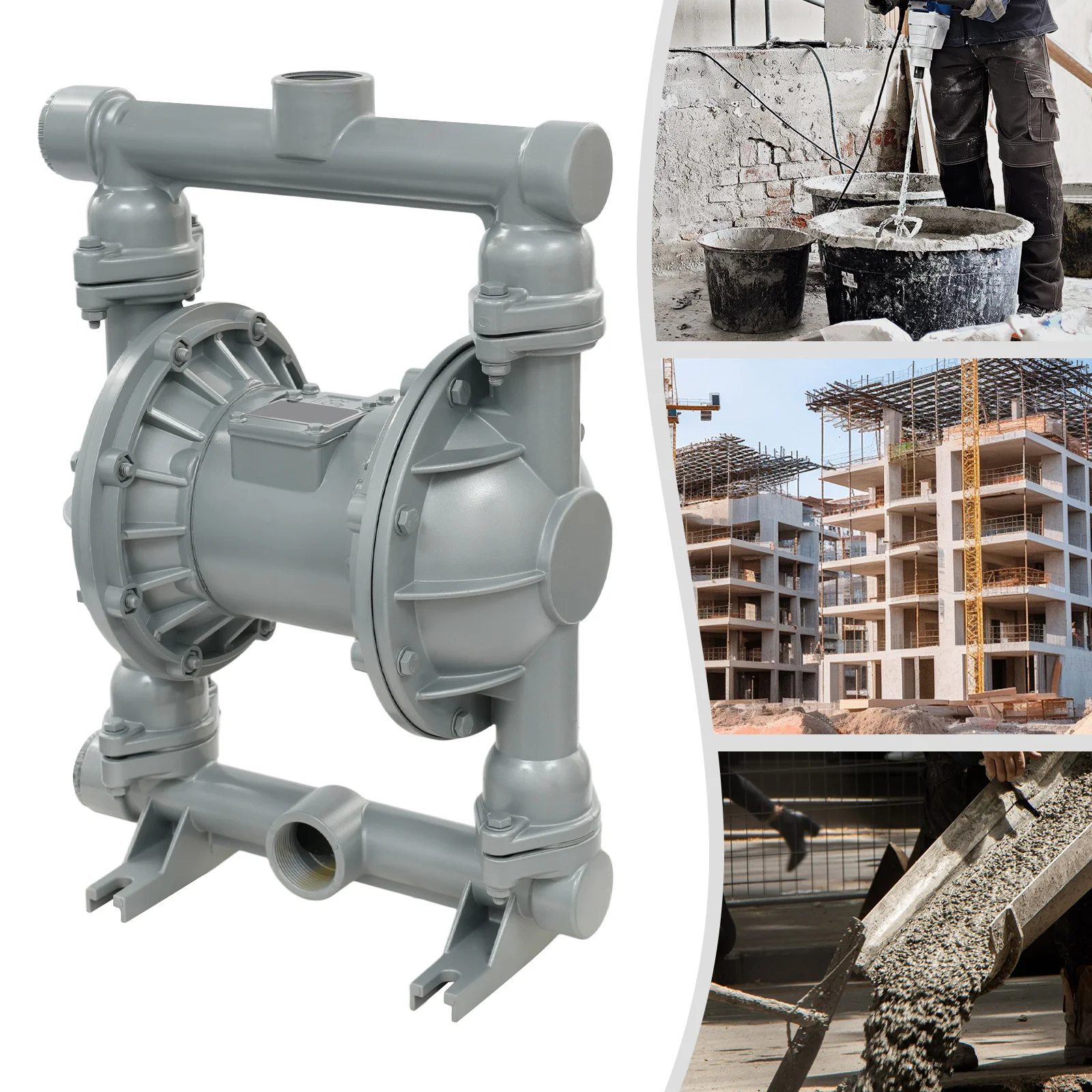 Air Operated Double Diaphragm Pump 1.5inch Inlet/Outlet Pneumatic Waste Oil Transfer Pump for Pumping Liquids
Air Operated Double Diaphragm Pump 1.5inch Inlet/Outlet Pneumatic Waste Oil Transfer Pump for Pumping Liquids