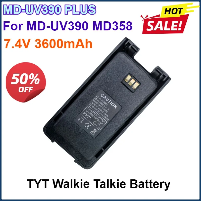 DC7.4V 3600mAh TYT MD-UV390 PLUS Li-ion Rechargeable Battery For Walkie Talkie MD-UV390PLUS DMR Two Way Radios Extra Batteries
DC7.4V 3600mAh TYT MD-UV390 PLUS Li-ion Rechargeable Battery For Walkie Talkie MD-UV390PLUS DMR Two Way Radios Extra Batteries