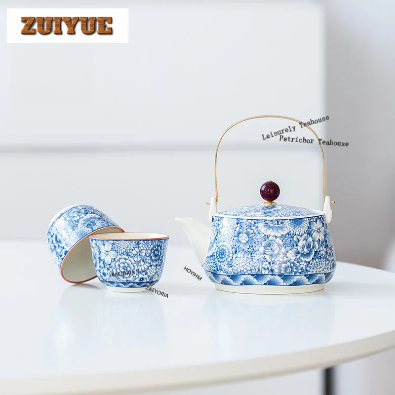 Blossoms Lifting Handle Teapot Tea Set Complete Set Luxury Tea Ceremony Set Teapot And Tea Cup Set Cafes Accessories Ornaments
Blossoms Lifting Handle Teapot Tea Set Complete Set Luxury Tea Ceremony Set Teapot And Tea Cup Set Cafes Accessories Ornaments