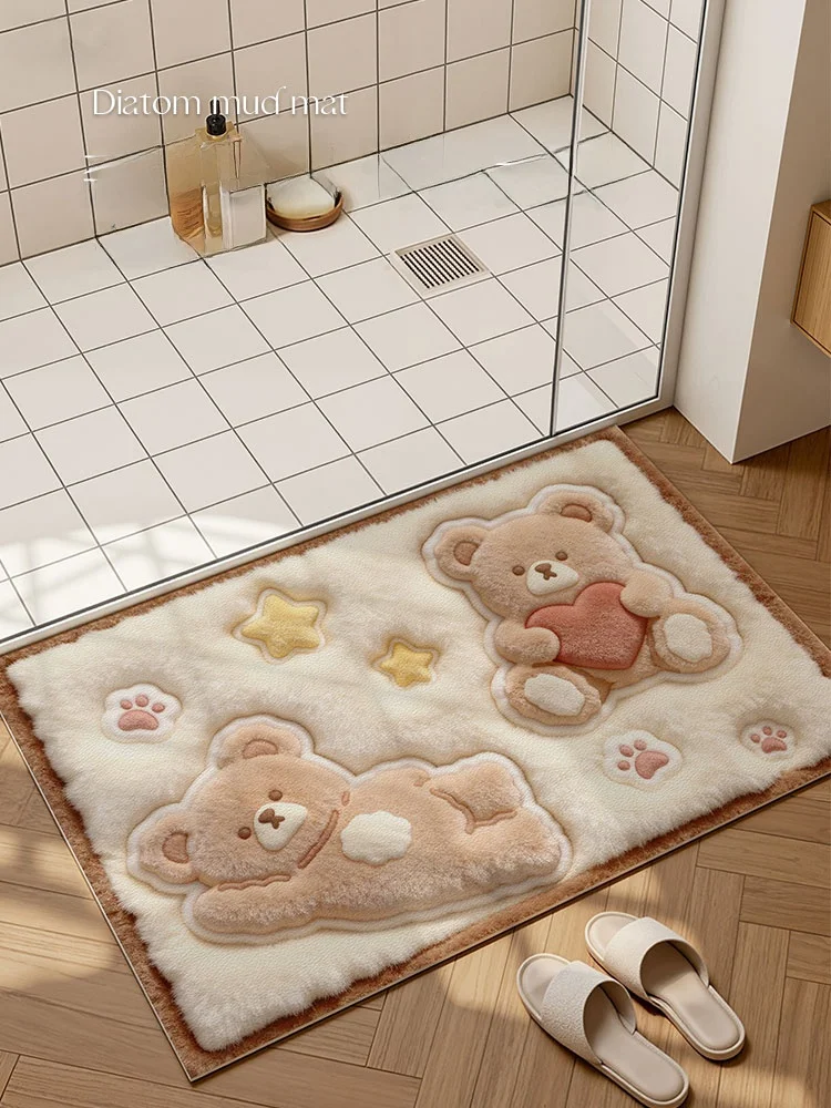 Коврик для ванной с мультяшным рисунком, быстросохнущий, нескользящий, для входной двери в туалет, специальный коврик для ванной комнаты, влагопоглощающий, декоративный коврик для дома
Коврик для ванной с мультяшным рисунком, быстросохнущий, нескользящий, для входной двери в туалет, специальный коврик для ванной комнаты, влагопоглощающий, декоративный коврик для дома