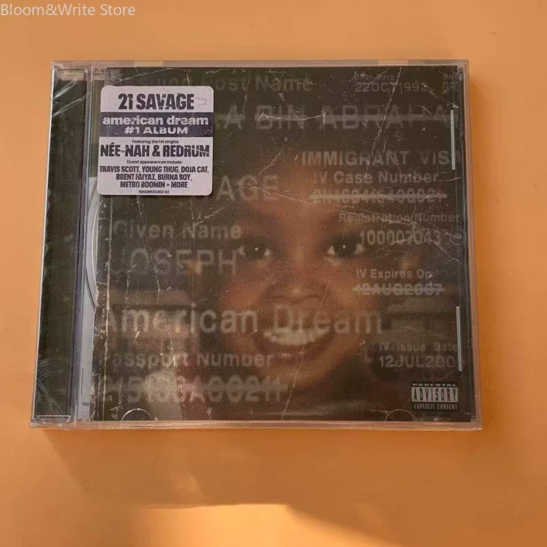 Classic European and American Rap 21 Savage Music CD "American Dream" Album with Classic Masterpieces Featuring Née-Nah & Redrum
Classic European and American Rap 21 Savage Music CD "American Dream" Album with Classic Masterpieces Featuring Née-Nah & Redrum