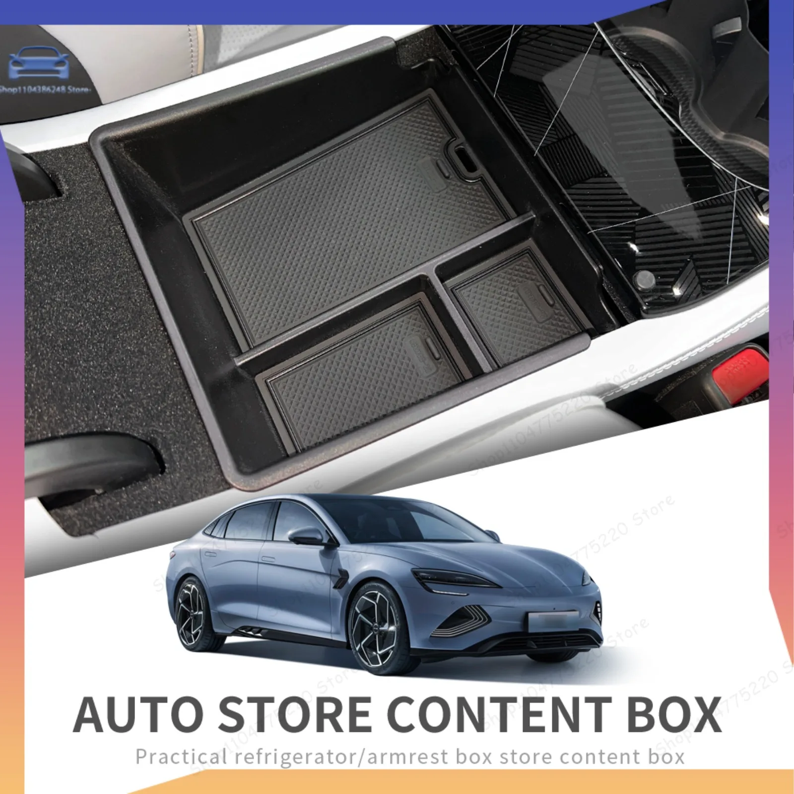 Center Console Armrest Storage Box Central Tray Organizer Accessories Tidying Black For BYD Seal EV
Center Console Armrest Storage Box Central Tray Organizer Accessories Tidying Black For BYD Seal EV