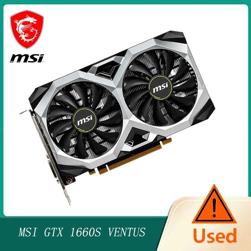 MSI GeForce GTX1660 s 192-bit HDMI/DP 6GB GDRR6 HDCP Support DirectX 12 Dual Fan Graphic card
MSI GeForce GTX1660 s 192-bit HDMI/DP 6GB GDRR6 HDCP Support DirectX 12 Dual Fan Graphic card