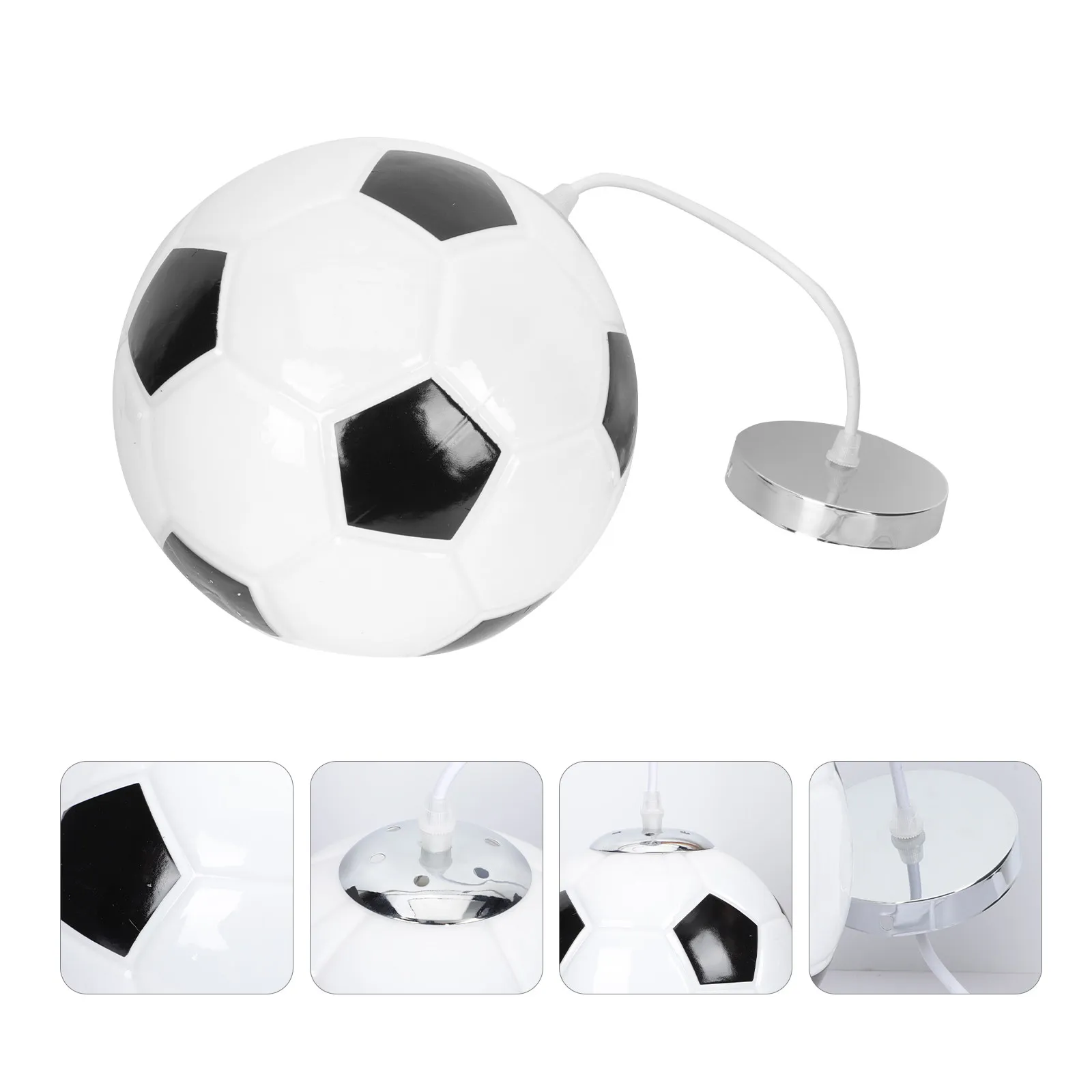 Glass Football Pendant Light Chic Ball Shape Hanging Lamp with Atmospheric Lighting Effect for Home Shop Gym Exhibition Hall
Glass Football Pendant Light Chic Ball Shape Hanging Lamp with Atmospheric Lighting Effect for Home Shop Gym Exhibition Hall