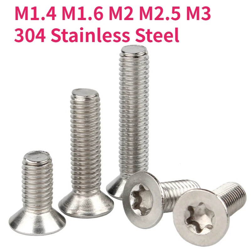 M1.4 M1.6 M2 M2.5 M3 304 A2-70 Stainless Steel GB2673 Six-Lobe Torx Flat Countersunk Head Screw Bolt
M1.4 M1.6 M2 M2.5 M3 304 A2-70 Stainless Steel GB2673 Six-Lobe Torx Flat Countersunk Head Screw Bolt