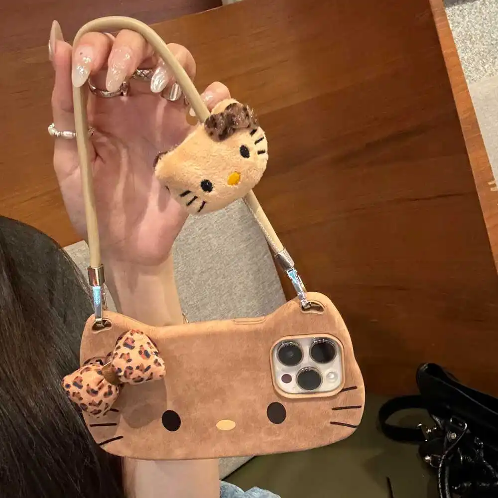 Роскошный 3D чехол для телефона Hello Kitty с коричневым леопардовым принтом для iPhone 16, 15, 14, 13, 12 Pro Max Plus, жесткий чехол для телефона с ремешком на руку
Роскошный 3D чехол для телефона Hello Kitty с коричневым леопардовым принтом для iPhone 16, 15, 14, 13, 12 Pro Max Plus, жесткий чехол для телефона с ремешком на руку