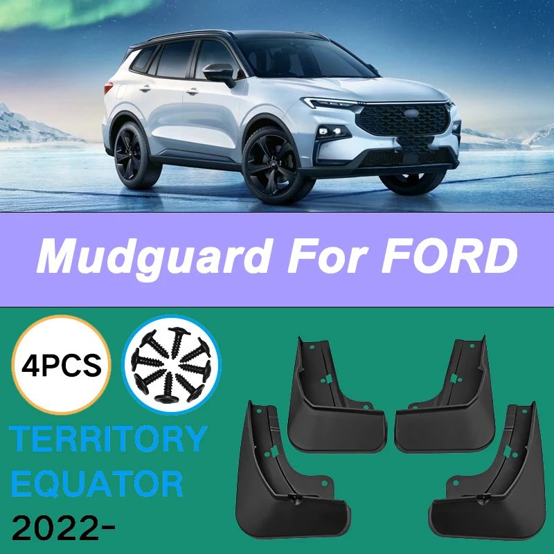 For FORD Territory Equator 2022-2025 Automotive Tire Mudguard Waterproof Prevent Mud Splashing Car Mud Flaps 4pcs Accessories
For FORD Territory Equator 2022-2025 Automotive Tire Mudguard Waterproof Prevent Mud Splashing Car Mud Flaps 4pcs Accessories