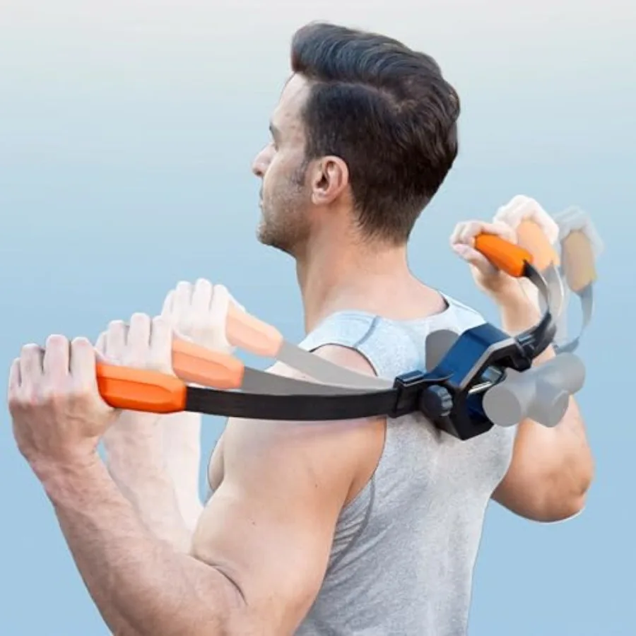 Massage Gun Holder for Hard to Reach Areas. Relieve Muscle Pain in Shoulders Upper Back Lower Back Legs. Compatible with Most M
Massage Gun Holder for Hard to Reach Areas. Relieve Muscle Pain in Shoulders Upper Back Lower Back Legs. Compatible with Most M