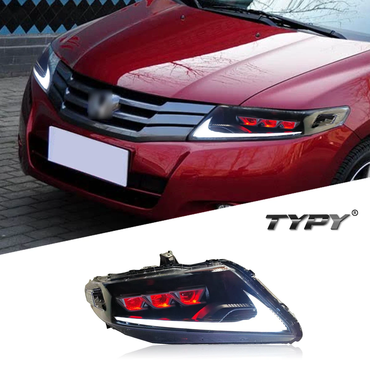 Автомобильная фара TYPY для Honda City 2008-2014, обновленная, модифицированная для нового DRL, динамический указатель поворота, светодиодная фара, автоаксессуары
Автомобильная фара TYPY для Honda City 2008-2014, обновленная, модифицированная для нового DRL, динамический указатель поворота, светодиодная фара, автоаксессуары