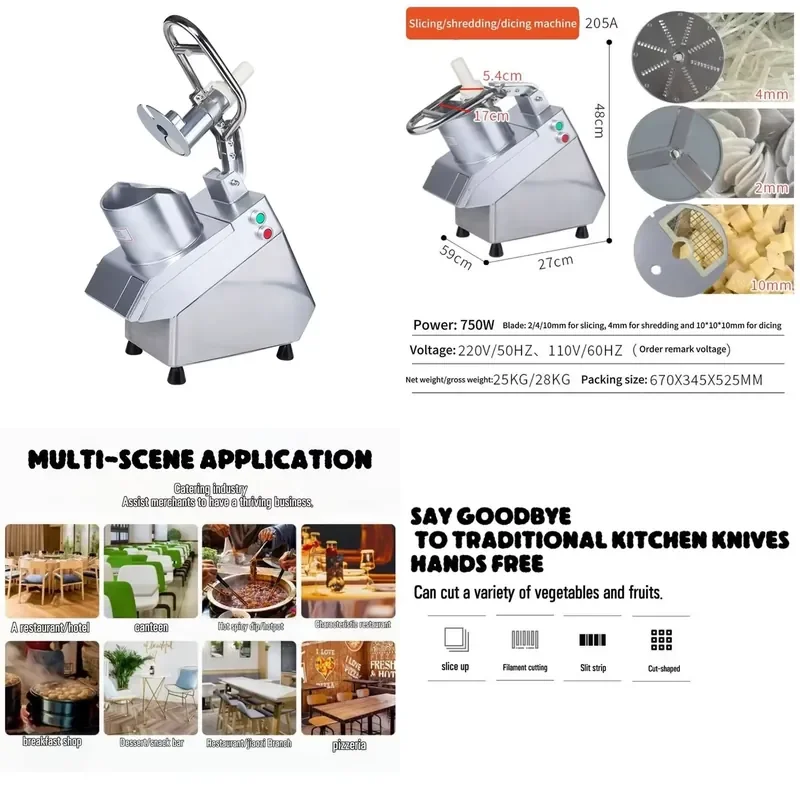 Automatic Vegetable Cutter Slicer Chopper for Home and Vegetable Processing Plant 220V Motor New Condition
Automatic Vegetable Cutter Slicer Chopper for Home and Vegetable Processing Plant 220V Motor New Condition