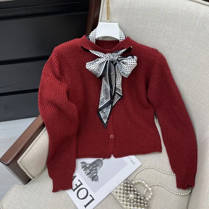 Elegant Temperament Knitting Cardigan Coat Women Autumn Winter Simplicity Office Lady Sweater All-match Casual Knitwear Tops
Elegant Temperament Knitting Cardigan Coat Women Autumn Winter Simplicity Office Lady Sweater All-match Casual Knitwear Tops