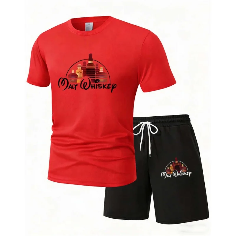 Malt Whiskey Men's 2-Piece Tracksuit O-Neck Short Sleeve Shirt And Shorts Set plus Size Running Suit
Malt Whiskey Men's 2-Piece Tracksuit O-Neck Short Sleeve Shirt And Shorts Set plus Size Running Suit