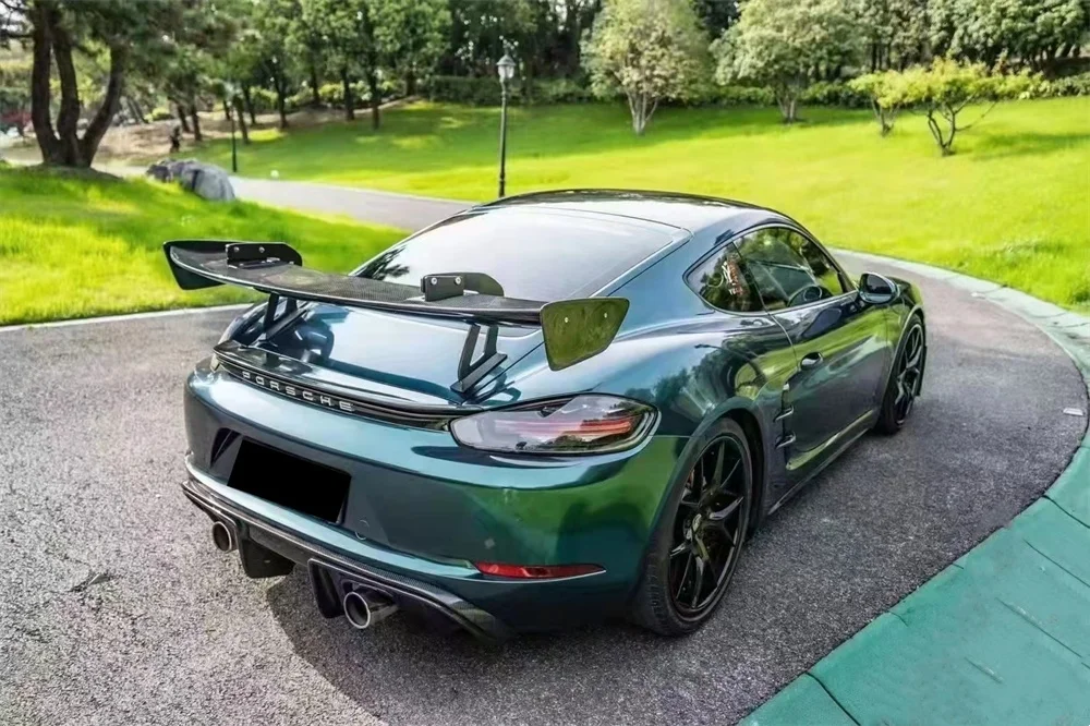 Suitable for Porsche 718 Cayman Boxster modified car accessories, GT style forged carbon fiber rear spoiler, car tools
Suitable for Porsche 718 Cayman Boxster modified car accessories, GT style forged carbon fiber rear spoiler, car tools