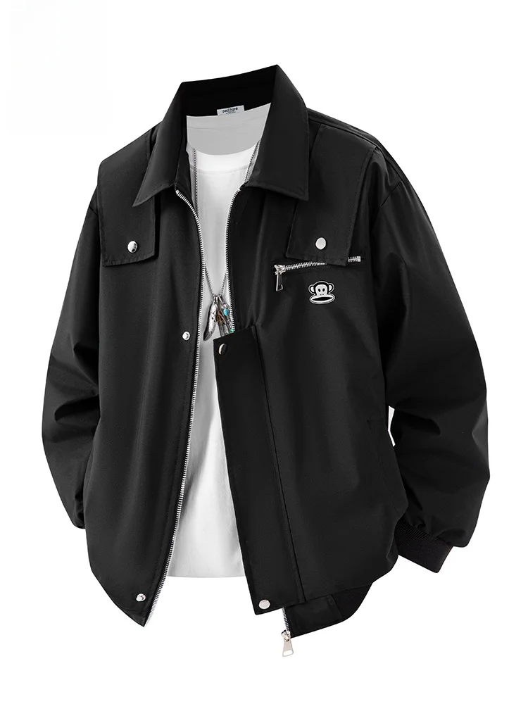 PaulFrank M Monkey Casual Loose Fit Jaet Zipper ket Antwinkle Polyester Fiber Long Sve Youth Faion Autumn Outerwear
PaulFrank M Monkey Casual Loose Fit Jaet Zipper ket Antwinkle Polyester Fiber Long Sve Youth Faion Autumn Outerwear