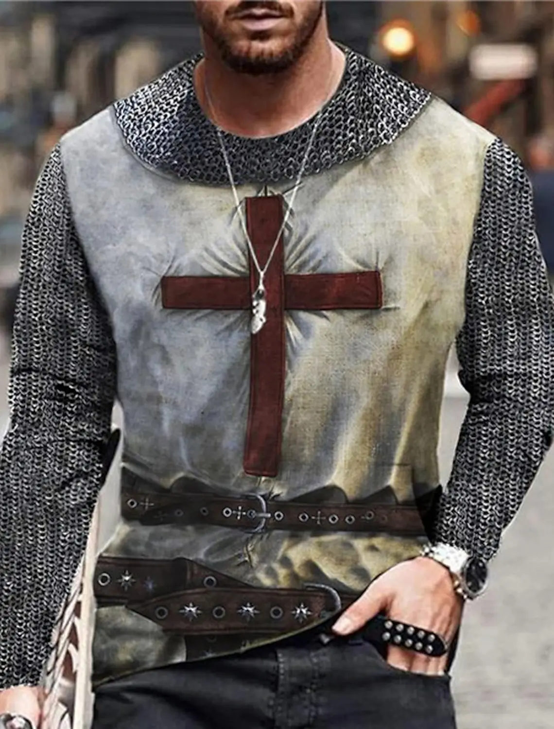 Men's Long sleeve T-shirt Casual New 3D Print Jesus Cross Printed Tops Tees Fashion Christmas Eve T Shirt Anniversary Clothing
Men's Long sleeve T-shirt Casual New 3D Print Jesus Cross Printed Tops Tees Fashion Christmas Eve T Shirt Anniversary Clothing