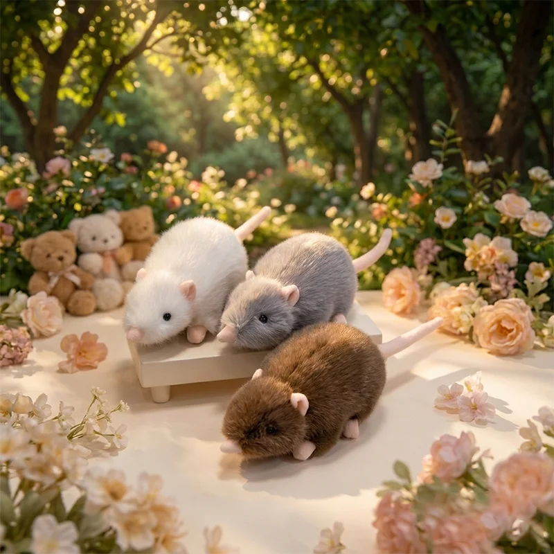 30CM Three Colors Simulation Cute Mouse Plush Toys Soft Cartoon Fluffy Crawl Mouse Animals Plushies Kids Birthday Accompany Gift
30CM Three Colors Simulation Cute Mouse Plush Toys Soft Cartoon Fluffy Crawl Mouse Animals Plushies Kids Birthday Accompany Gift
