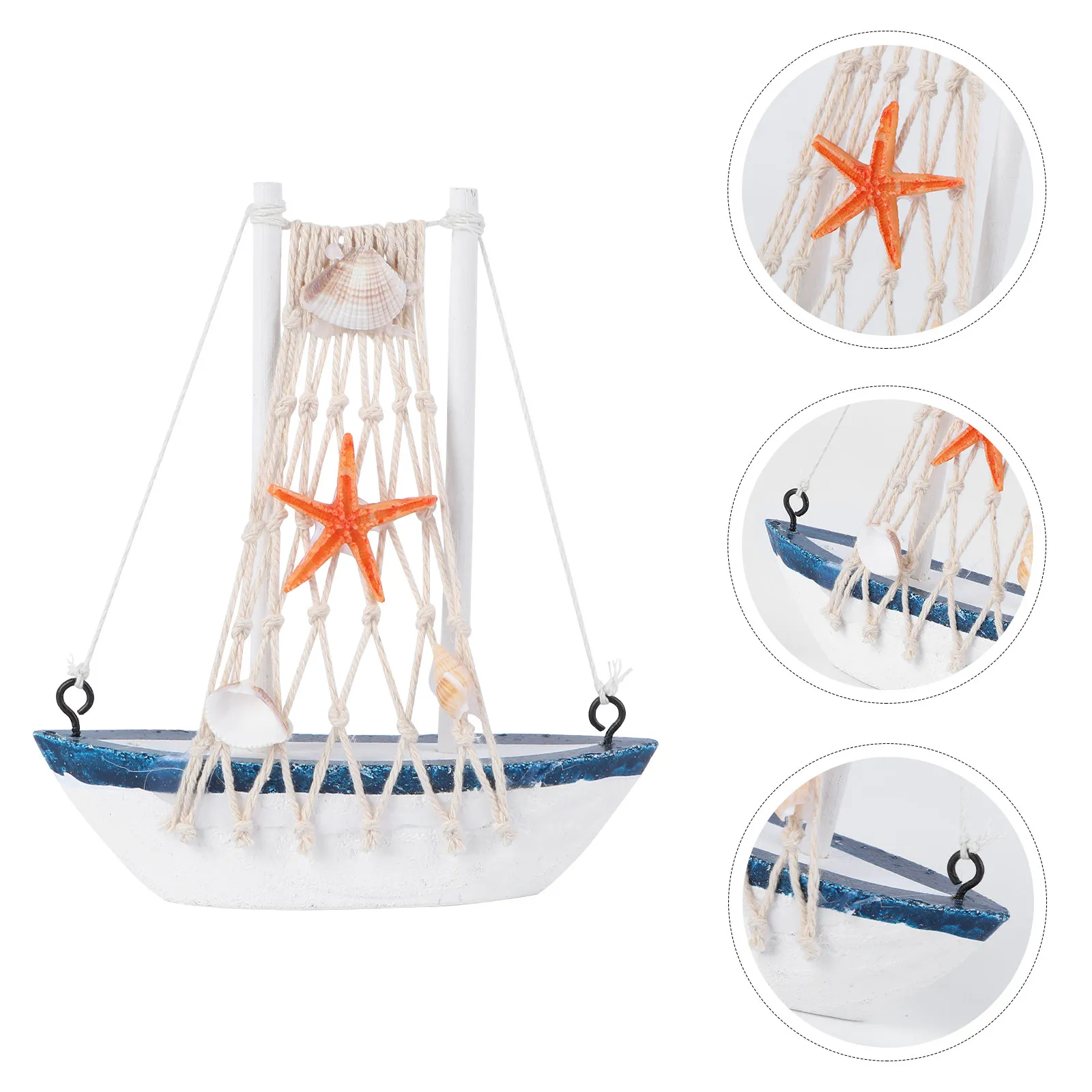 Wooden Sailboat Ornament Cartoon Lovely Mediterranean Style Small Decorative Statue for Car Table Office Bedroom Creative Car
Wooden Sailboat Ornament Cartoon Lovely Mediterranean Style Small Decorative Statue for Car Table Office Bedroom Creative Car