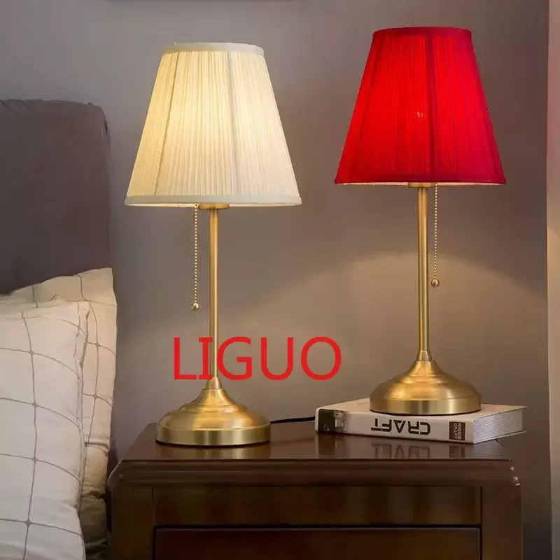 Modern LED Red Cloth Bedroom Bedside Table Lamps Home Decor Dining Table Lighting Nordic Pull-switch Vintage E27 Study Desk Lamp
Modern LED Red Cloth Bedroom Bedside Table Lamps Home Decor Dining Table Lighting Nordic Pull-switch Vintage E27 Study Desk Lamp