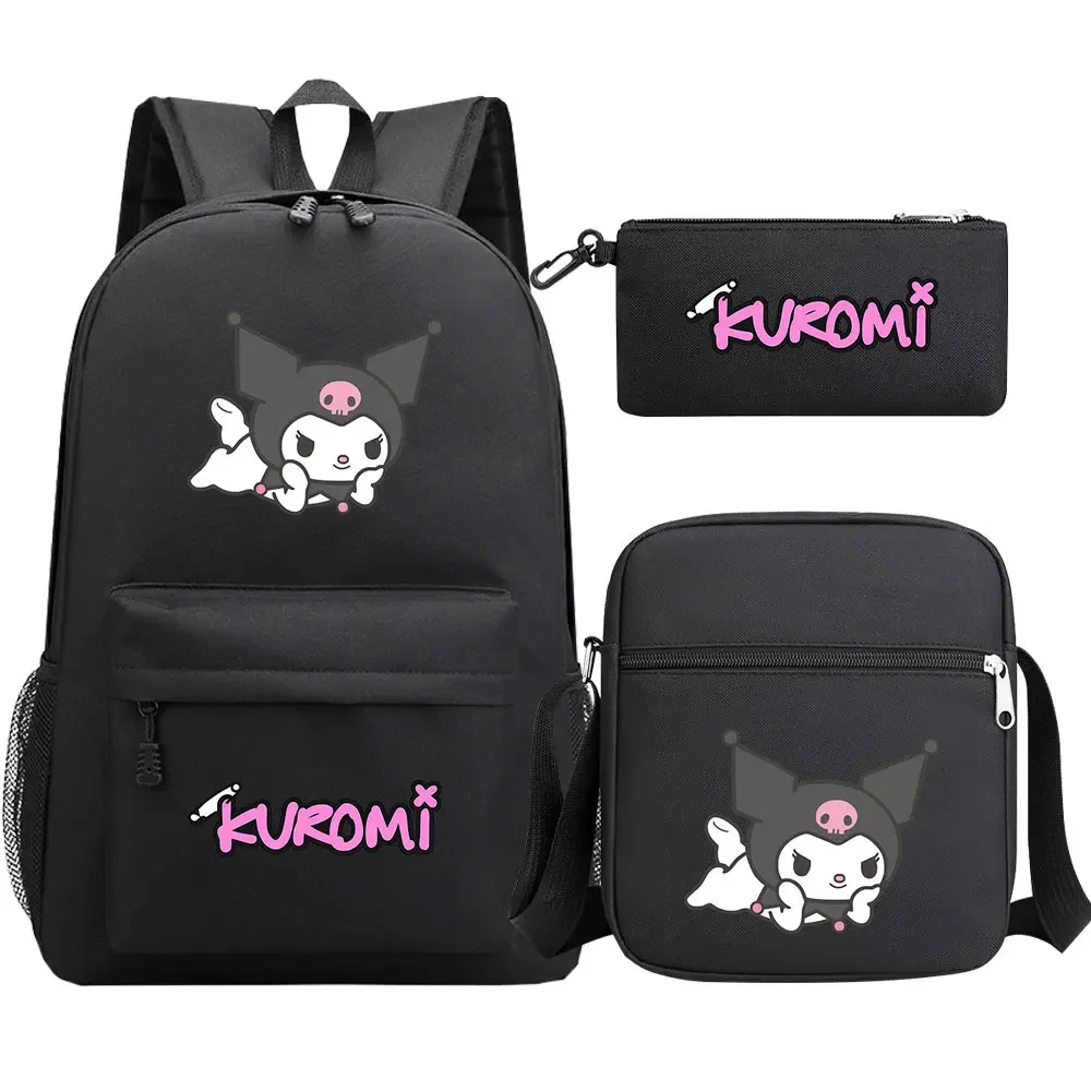 New Kawaii Kuromi 3Pcs Boy Girl Kids School Book Bags Travel Backpack Shoulder Bag Pen Bags For Men Women
New Kawaii Kuromi 3Pcs Boy Girl Kids School Book Bags Travel Backpack Shoulder Bag Pen Bags For Men Women