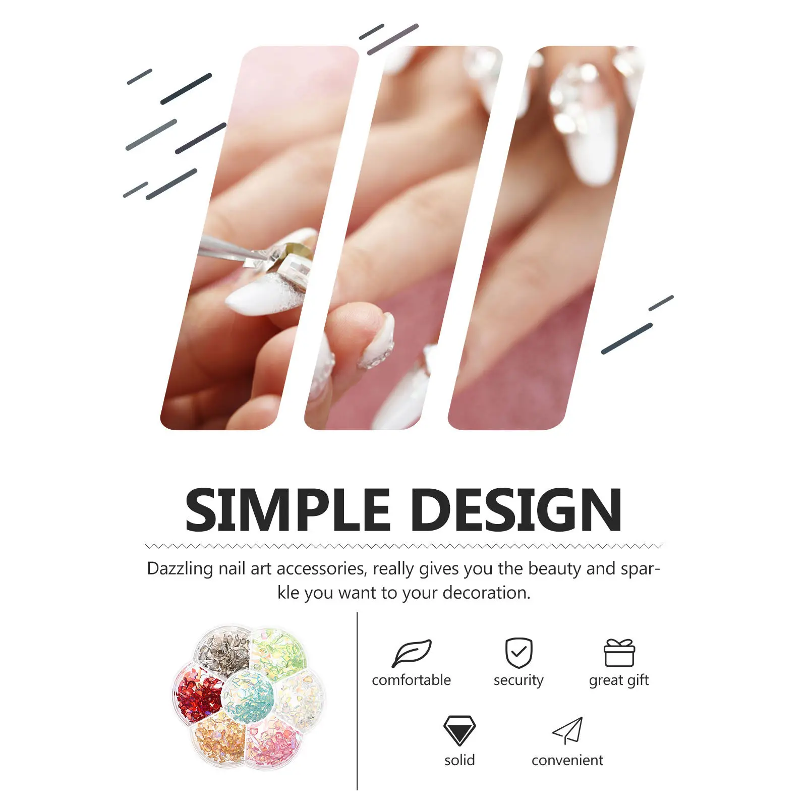 1 Box Nail Crystal Ornament Multi Shapes Shiny Colors Flat Back Decor Perfect for DIY Manicure Nail Art Supplies Festival
1 Box Nail Crystal Ornament Multi Shapes Shiny Colors Flat Back Decor Perfect for DIY Manicure Nail Art Supplies Festival
