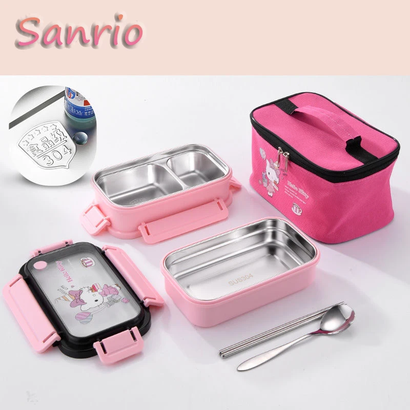 Kawaii Sanrio Hello Kitty Stainless Steel Lunch Box Children Outdoor Portable Lunch Box Set Cute Cartoon Compartment Lunch Box
Kawaii Sanrio Hello Kitty Stainless Steel Lunch Box Children Outdoor Portable Lunch Box Set Cute Cartoon Compartment Lunch Box