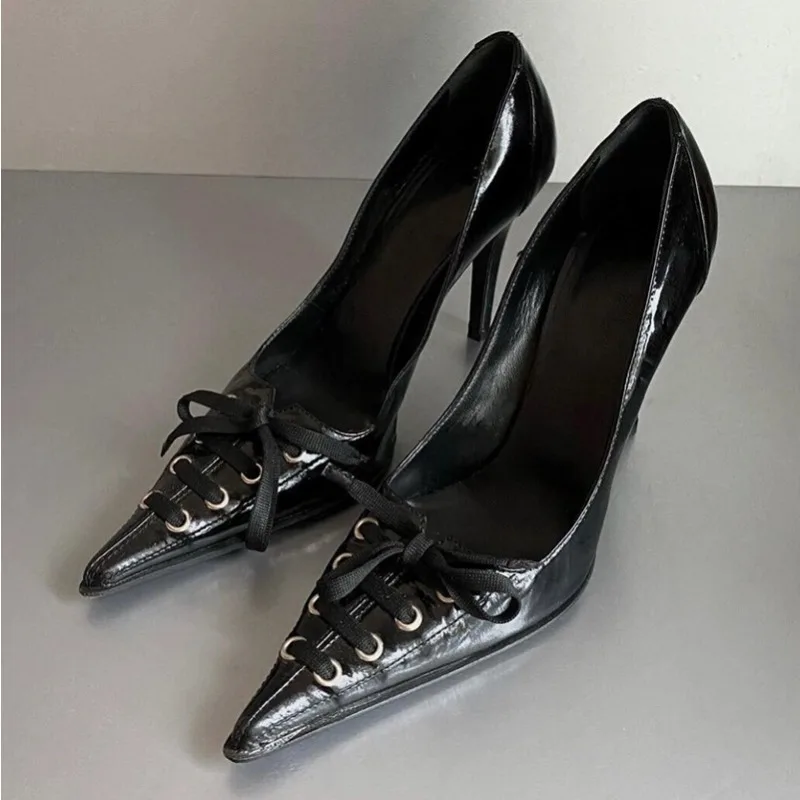 Fashion Womens Shoes Retro French Pointed Tip High Heels for Woman Luxury Soft Leather Casual Shoes Designer Shoes Zapatos Mujer
Fashion Womens Shoes Retro French Pointed Tip High Heels for Woman Luxury Soft Leather Casual Shoes Designer Shoes Zapatos Mujer