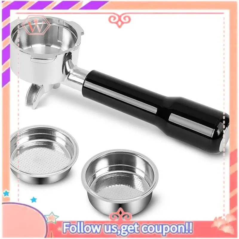 AT84-51Mm Stainless Steel Portafilter With 2 Spouts For Donlim And CASABREWS Espresso Machine CM5418, 3700Essential
AT84-51Mm Stainless Steel Portafilter With 2 Spouts For Donlim And CASABREWS Espresso Machine CM5418, 3700Essential