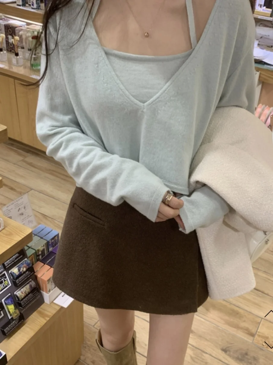 Женская майка Svel Small irt Thin Long Sve, большой многослойный комплект с v-образным вырезом, хлопок, весна, лето, осень
Женская майка Svel Small irt Thin Long Sve, большой многослойный комплект с v-образным вырезом, хлопок, весна, лето, осень