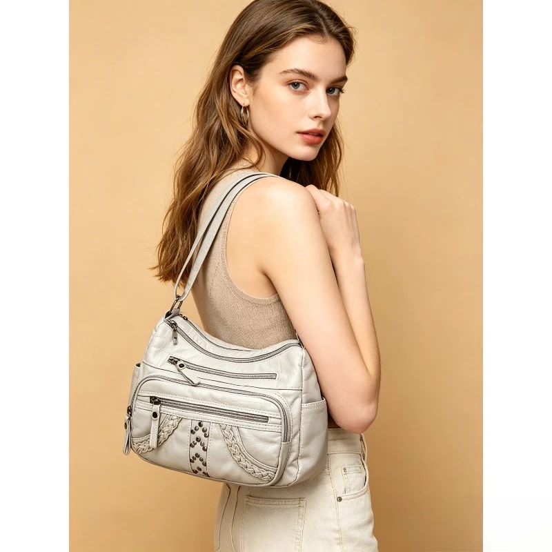 1pcs pu Simple Versatile Soft Women Shoulder Bag Multi‑pocket Crossbody Purse Large Capacity Casual Handbag
1pcs pu Simple Versatile Soft Women Shoulder Bag Multi‑pocket Crossbody Purse Large Capacity Casual Handbag