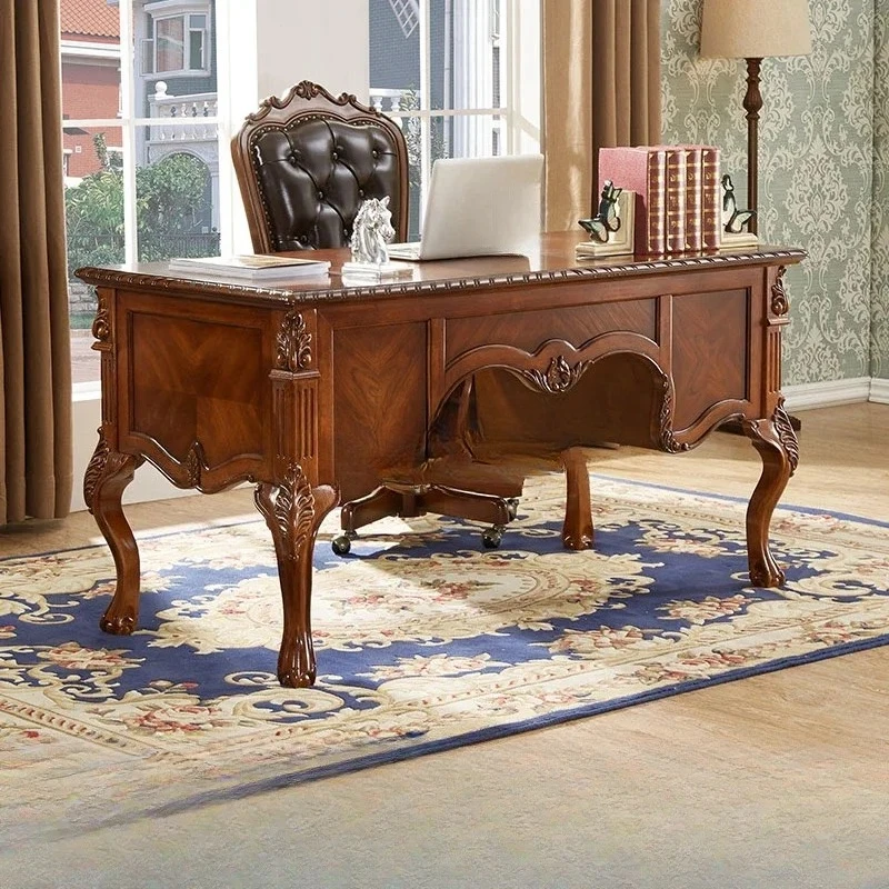 AAStyle Solid Wood Desk-Style Vintage Engraving Desk
AAStyle Solid Wood Desk-Style Vintage Engraving Desk