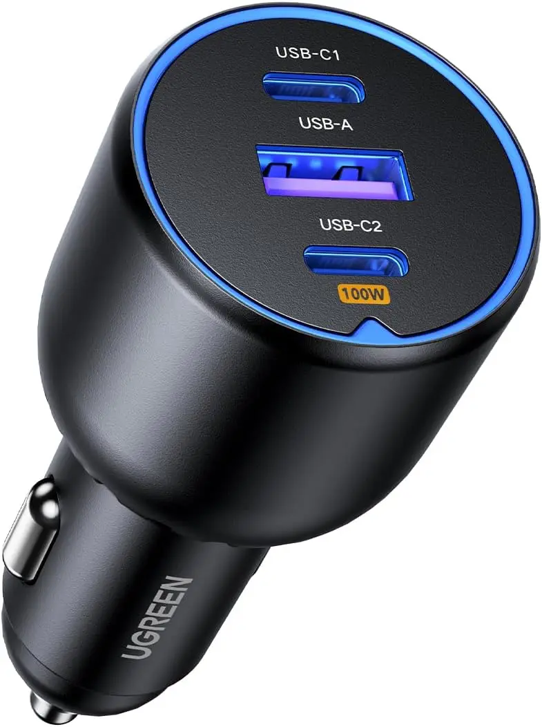 130W USB C Car Charger Fast Charging Compatible with iPhone 17 16 15 14 Galaxy S24 S23 iPad MacBook
130W USB C Car Charger Fast Charging Compatible with iPhone 17 16 15 14 Galaxy S24 S23 iPad MacBook