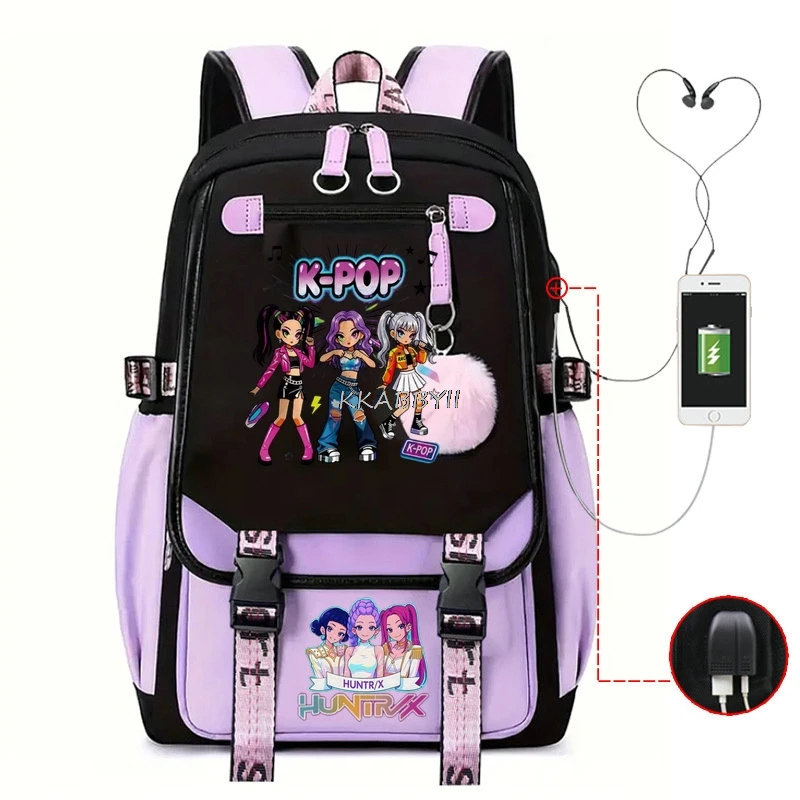 KPop Demon Hunters Backpack Laptop Backpacks School Travel Bags Large Capacity Casual Bagpack Mochilas
KPop Demon Hunters Backpack Laptop Backpacks School Travel Bags Large Capacity Casual Bagpack Mochilas