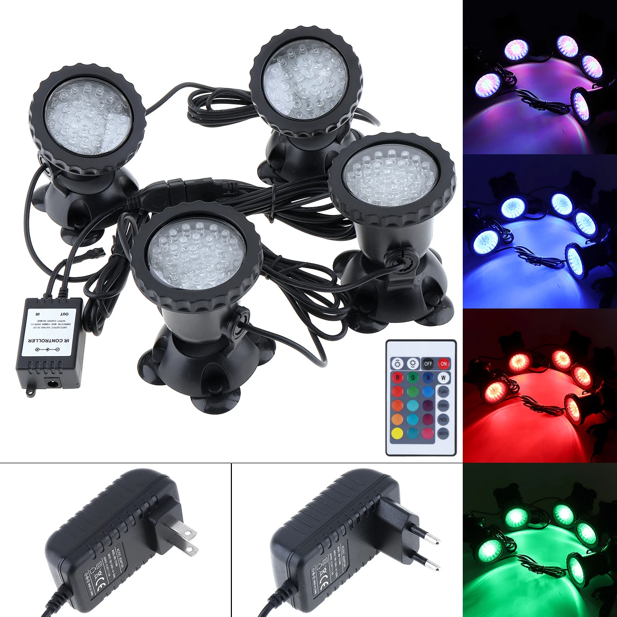 Pop 2/3/4/5 Lights Color Changing LED Aquarium Light RGB Underwater Dimmable Submersible Pond Lights Spotlight With Remote Contr
Pop 2/3/4/5 Lights Color Changing LED Aquarium Light RGB Underwater Dimmable Submersible Pond Lights Spotlight With Remote Contr