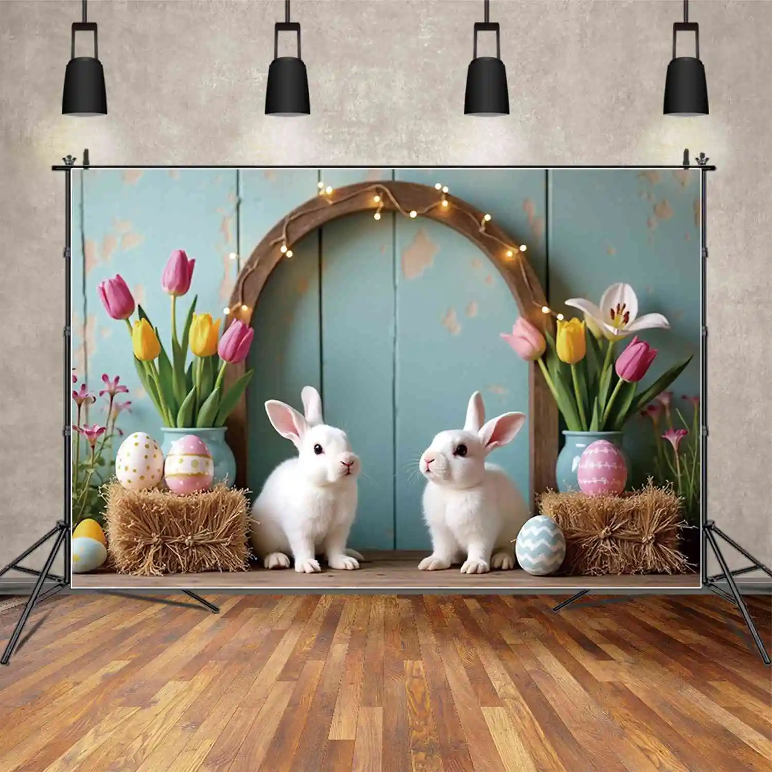 MOON.QG Happy Easter Photo Backdrop Spring Rabbit Eggs Wooden Wall Photozone Decoration Background Studio Photography Props
MOON.QG Happy Easter Photo Backdrop Spring Rabbit Eggs Wooden Wall Photozone Decoration Background Studio Photography Props