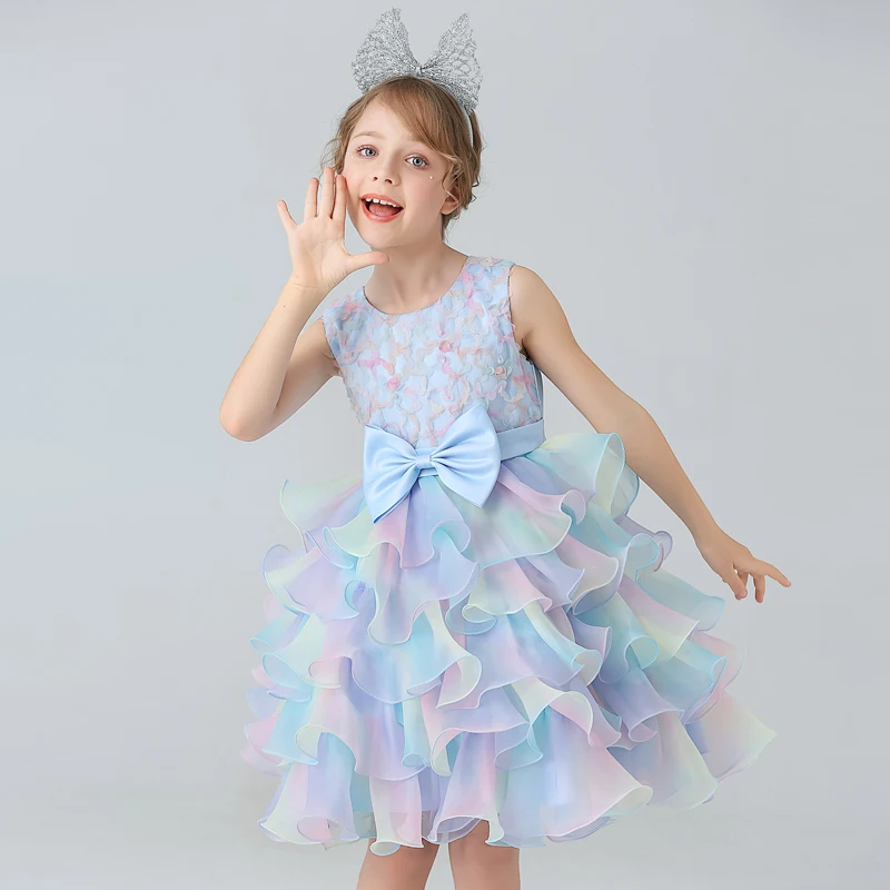 Girl's Princess dress Children's Day Birthday Party Rainbow Layered skirt Kid Girl Colorful Mesh Ball Gown
Girl's Princess dress Children's Day Birthday Party Rainbow Layered skirt Kid Girl Colorful Mesh Ball Gown