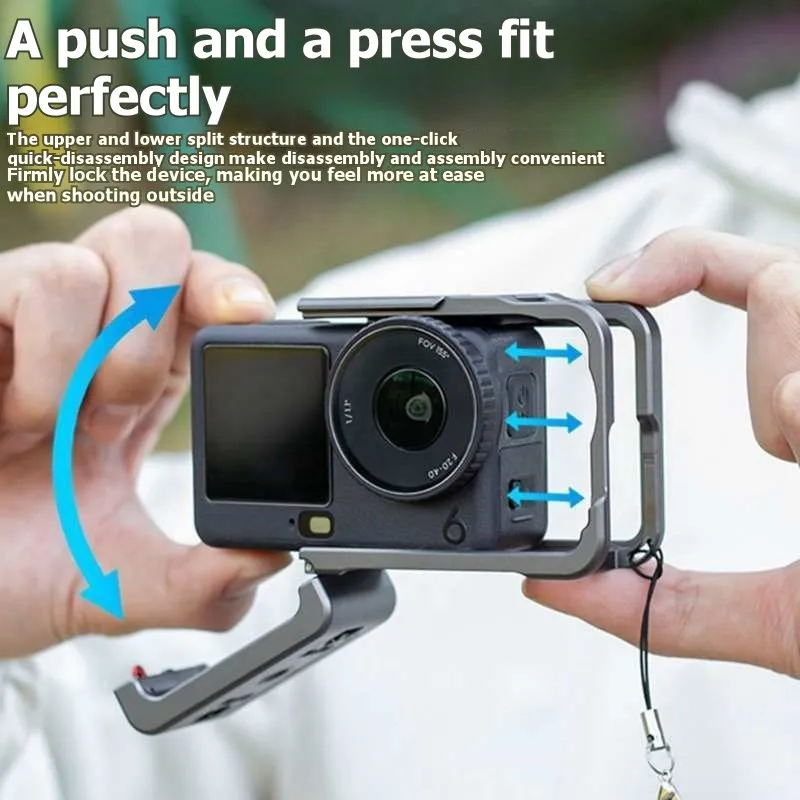 CJSD-Magnetic Expansion Cage Frame In Aluminum Alloy For DJI Action 6-For Vertical& Horizontal Shooting Support
CJSD-Magnetic Expansion Cage Frame In Aluminum Alloy For DJI Action 6-For Vertical& Horizontal Shooting Support