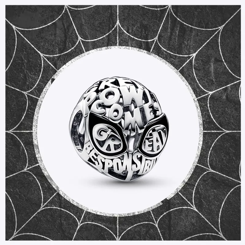 Hot Sale MINISO Marvel Series Charms Beads 925 Sterling Silver Spider-Man mask Dangle Fit Bangle Bracelet Necklace DIY Jewelry
Hot Sale MINISO Marvel Series Charms Beads 925 Sterling Silver Spider-Man mask Dangle Fit Bangle Bracelet Necklace DIY Jewelry