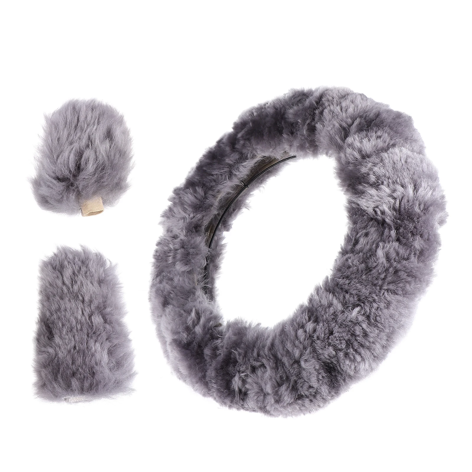 3 Pcs Wool Steering Wheel Cover Winter Warm Fuzzy Car Protector Fashion Gear Decor Cover Creative
3 Pcs Wool Steering Wheel Cover Winter Warm Fuzzy Car Protector Fashion Gear Decor Cover Creative