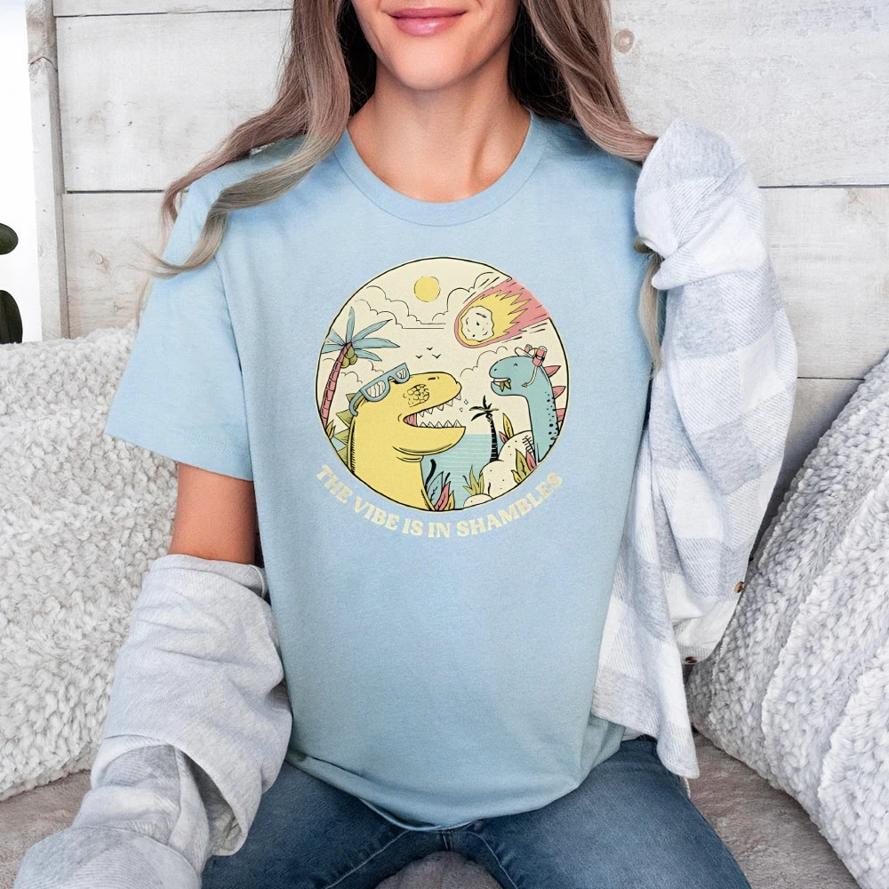 Y2K Women‘s Clothes Cotton Casual T-Shirt Crew Neck Graphic Tees Street Wear Colorful Cartoon Dinosaur Vibe In Shambles
Y2K Women‘s Clothes Cotton Casual T-Shirt Crew Neck Graphic Tees Street Wear Colorful Cartoon Dinosaur Vibe In Shambles