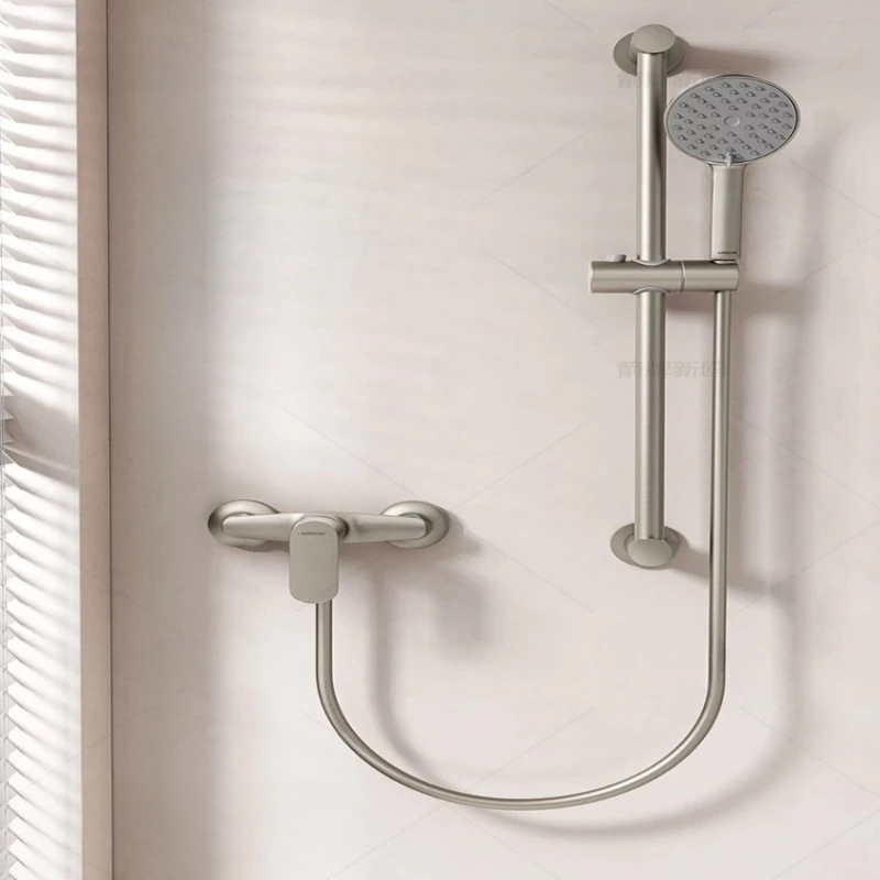 Minimalist Shower Faucet Set, Gunmetal Separate Bath System, Compact Bathroom Hand Shower, Brass Booster Spray Wall Mounted
Minimalist Shower Faucet Set, Gunmetal Separate Bath System, Compact Bathroom Hand Shower, Brass Booster Spray Wall Mounted