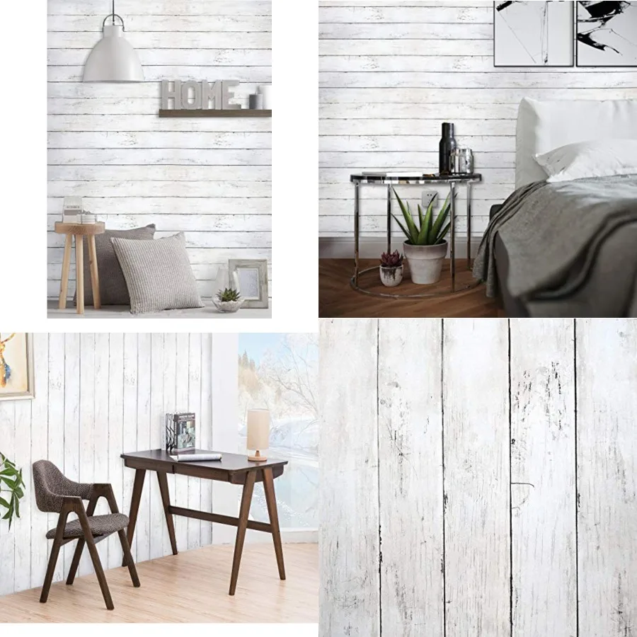 590 in x17.7 in White Wood Peel and Stick Wallpaper Removable Vintage Wood Plank Wall Paper Self Adhesive Decorative Wall Cover
590 in x17.7 in White Wood Peel and Stick Wallpaper Removable Vintage Wood Plank Wall Paper Self Adhesive Decorative Wall Cover