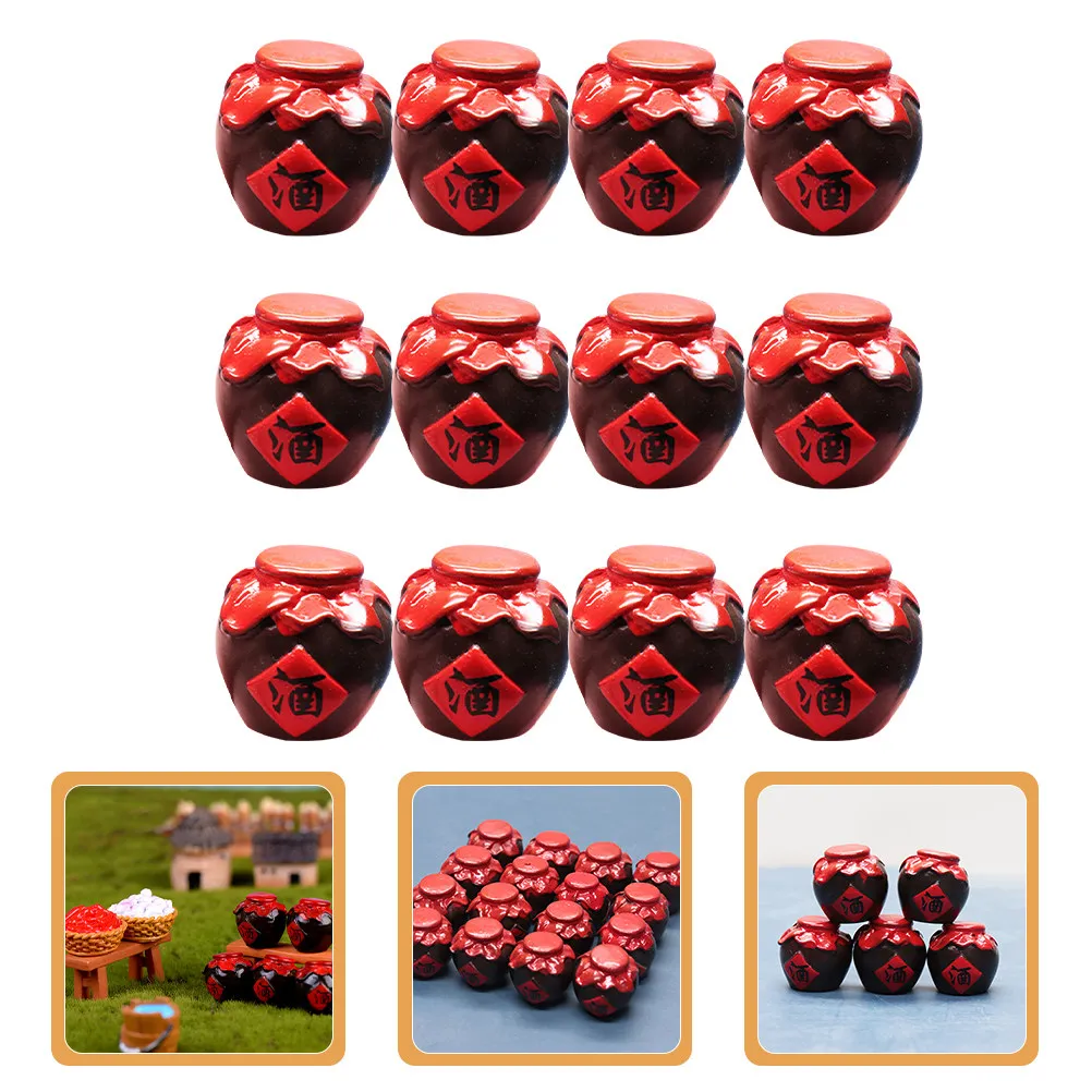 12Pcs Mini Kitchen Wine Jar Decorations Realistic Retro Miniature Bottles for Mini Scene Setup Desktop Ornament DIY Accessories
12Pcs Mini Kitchen Wine Jar Decorations Realistic Retro Miniature Bottles for Mini Scene Setup Desktop Ornament DIY Accessories